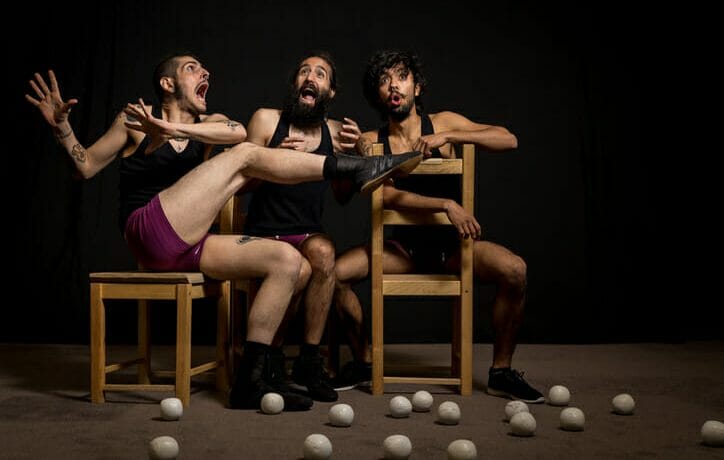 Comedy show by circus jugglers Comedy show by circus jugglers