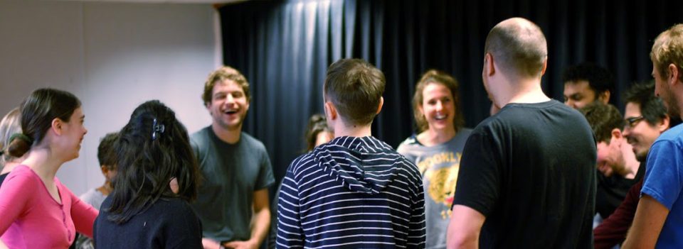 People laughing at Hoopla impro workshop