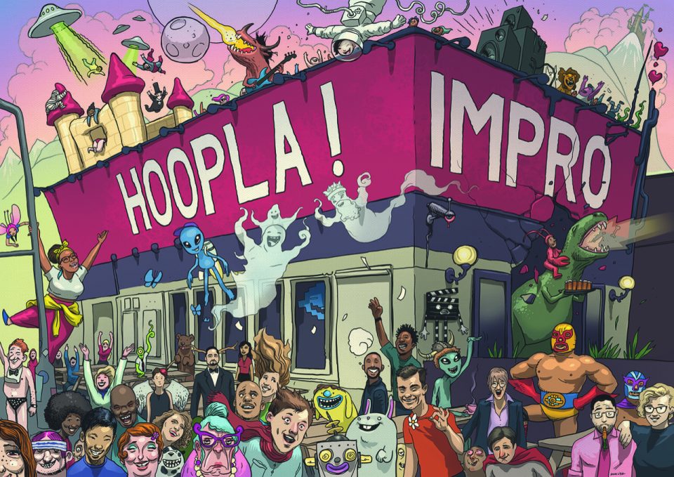 Hoopla Impro Home Page Illustration